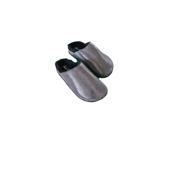 Lauren Lorraine Lizzy Clog Slides in Pewter - Picture 1 of 3
